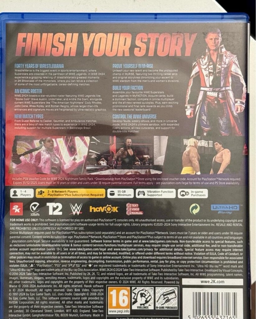 2K24 WWE PS5 CD (1-4 kişilik) - 3