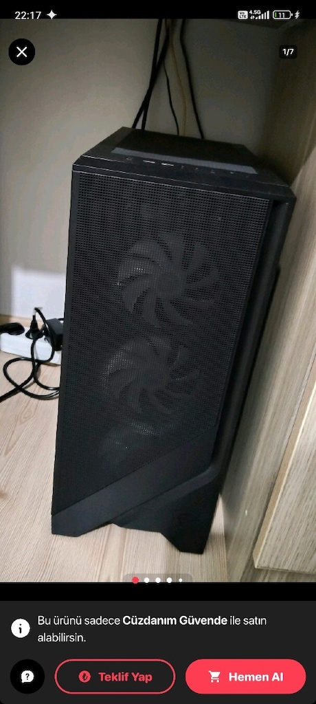 RTX 5070 - R7 8700F - 32GB DDR5 - 2TB - 280Hz FULL SETUP + HAWK KOLTUK - 3
