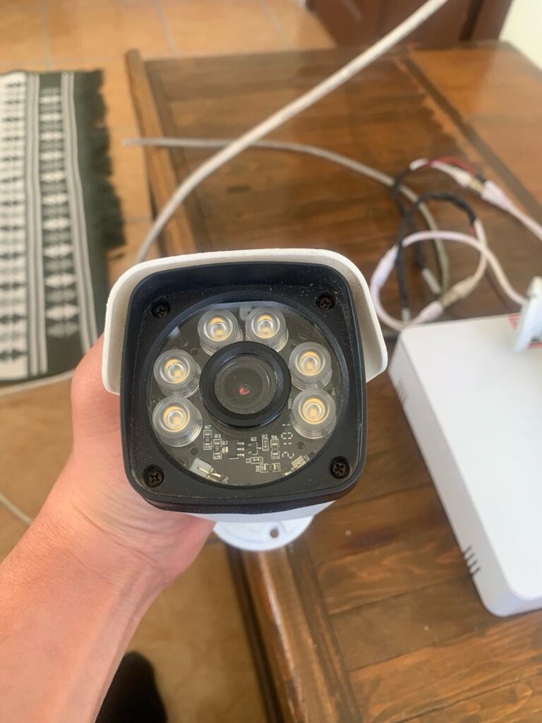 3 adet led ışıklı güvenlik kamerası + kayıt cihazı - 3