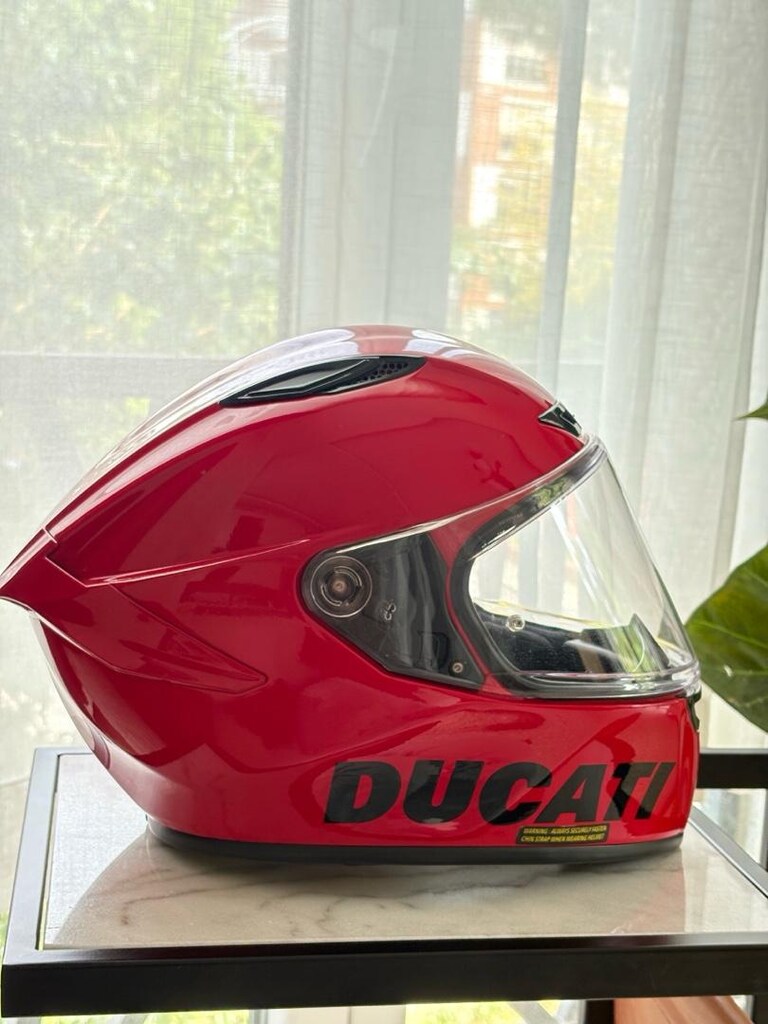 Ducati - SUOMY Kırmızı Motosiklet kask M - 2