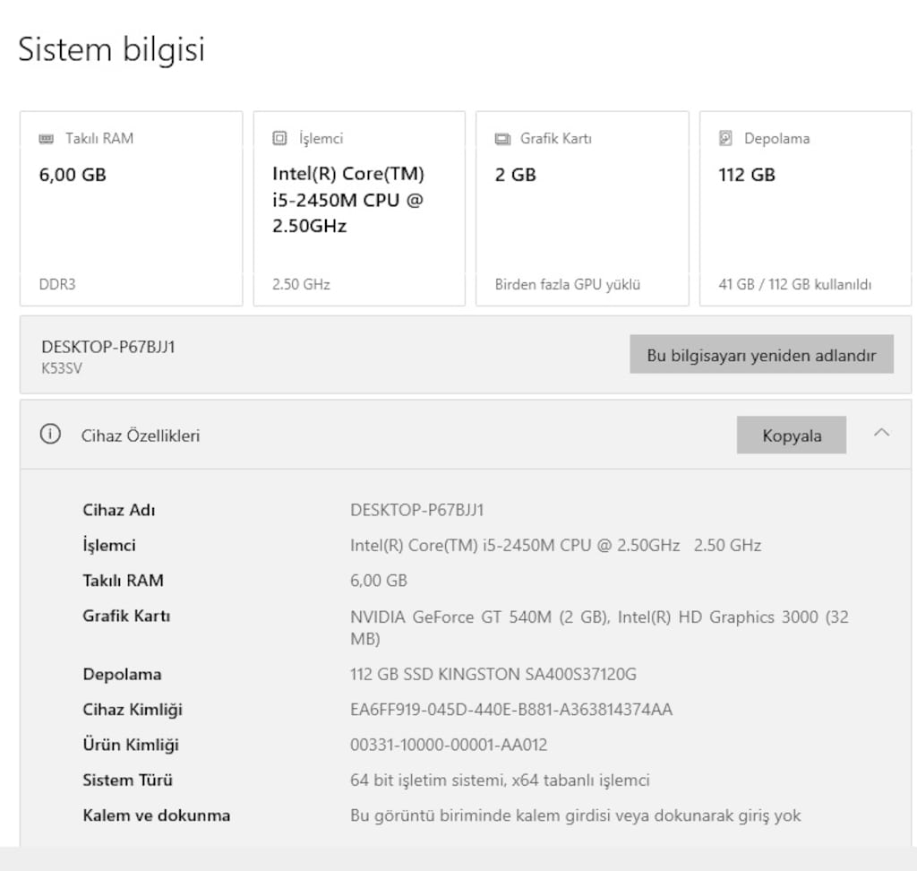 ORTA DÜZEY OYUN VE İŞ İÇİN DİZ ÜSTÜ LAPTOP ASUS - 2