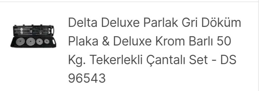 Delta Deluxe 50 Kg Döküm Ağırlık Seti - 8