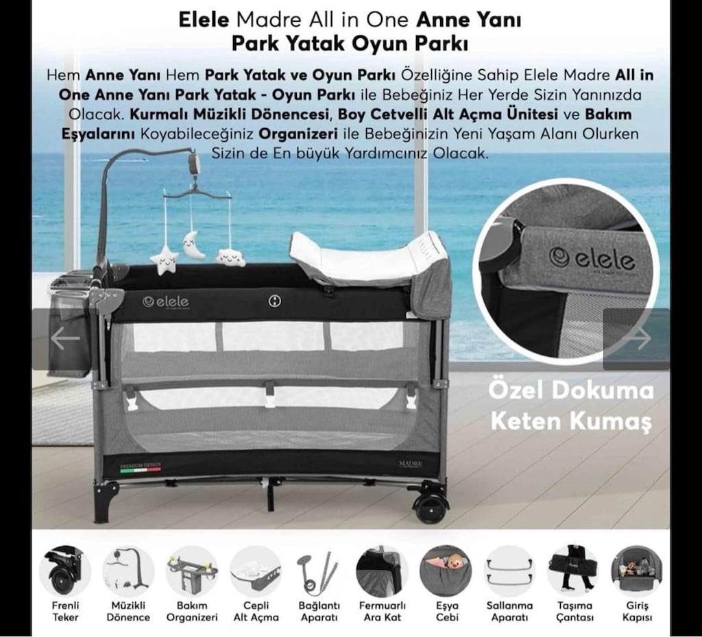 Anne Yanı Park Yatak - 2