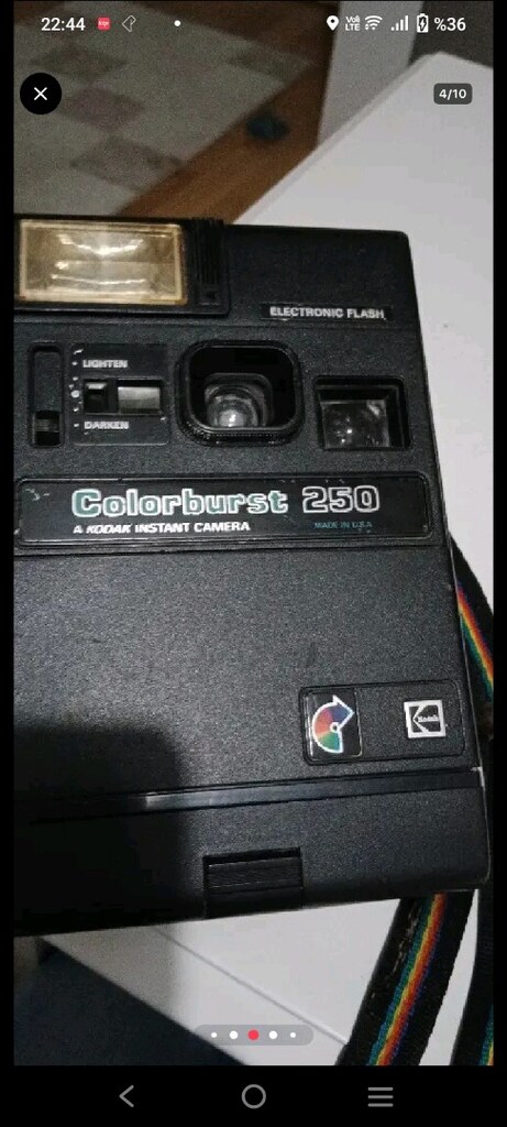 kodak colarbux 250 şipşak fotoğraf makinesi - 2