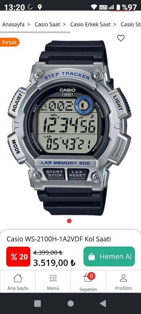 Casio ws2100 - 2