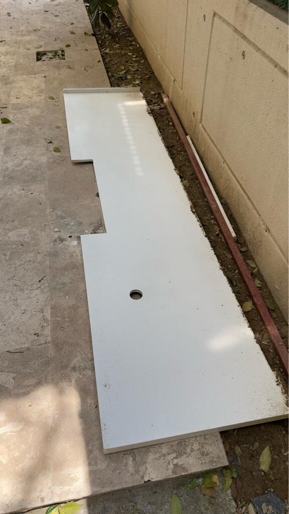 Çimstone Beyaz Tezgah 290x70 - 2