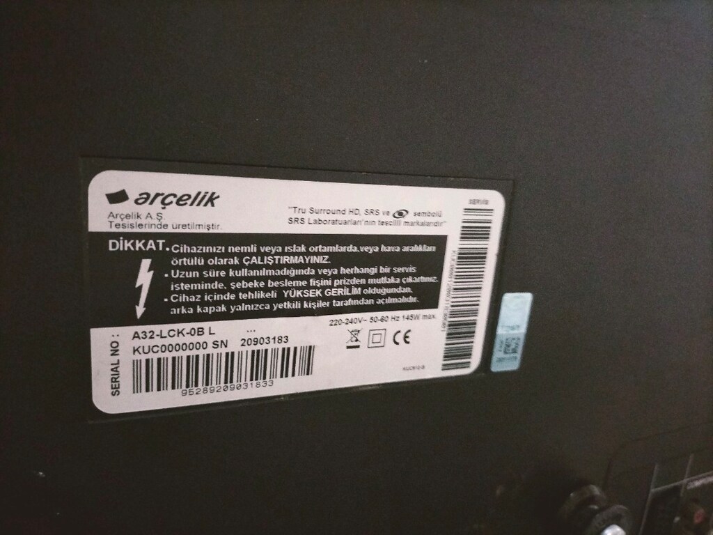 Arçelik 32 inch LCD TV.hdmi RCA VGA scart girişi.Uydu cihazı verilecek - 4