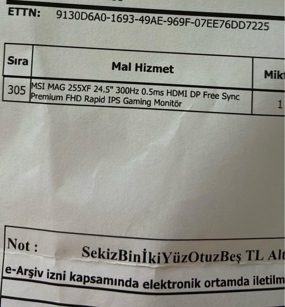 msi 300 hz oyuncu monitörü - 2