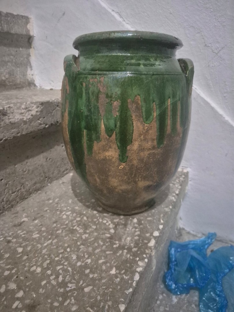 Dekorluk antika yaşlı küp - 3