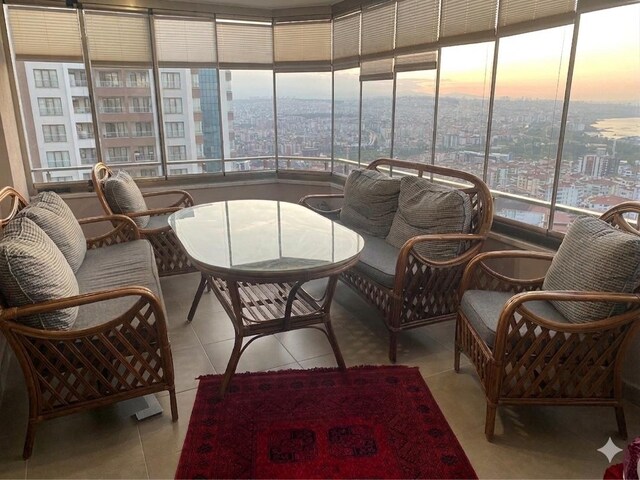 rustik bambu balkon takımı