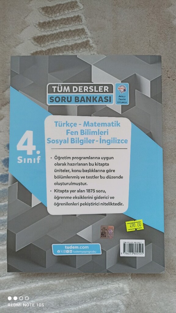 Tudem Yayınları 4.sınıf tüm dersler soru bankası - 2