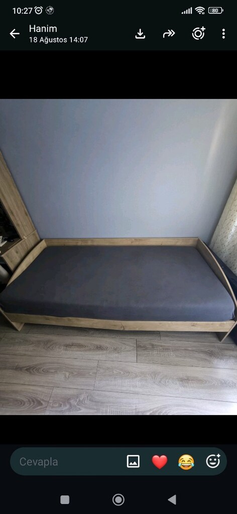 çilek mobilya Daybed karyola meşe 90x200cm - 3