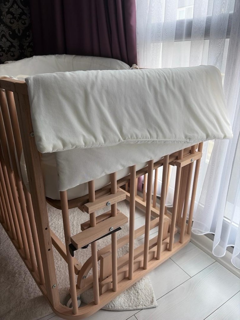 ege baby doğal ahşap 4in1 beşik - 2