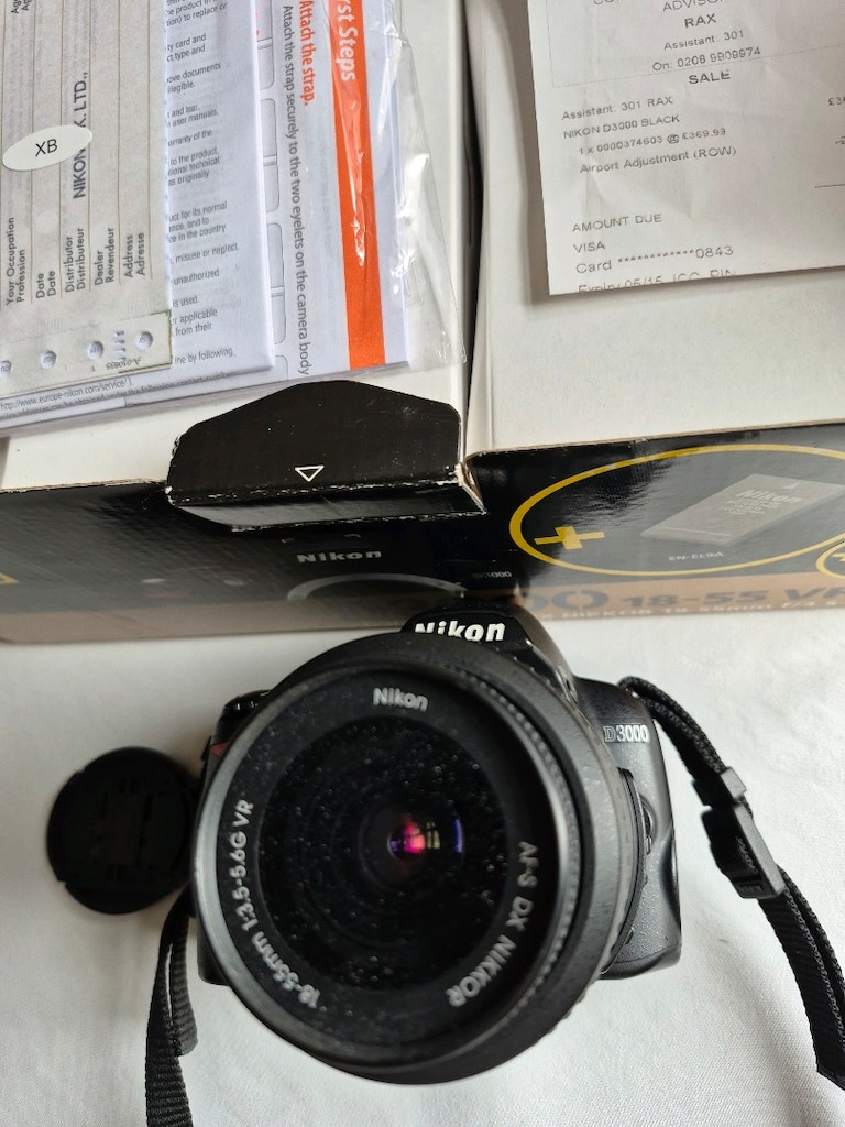 nikon d3000 18/55 vr body kit - 4
