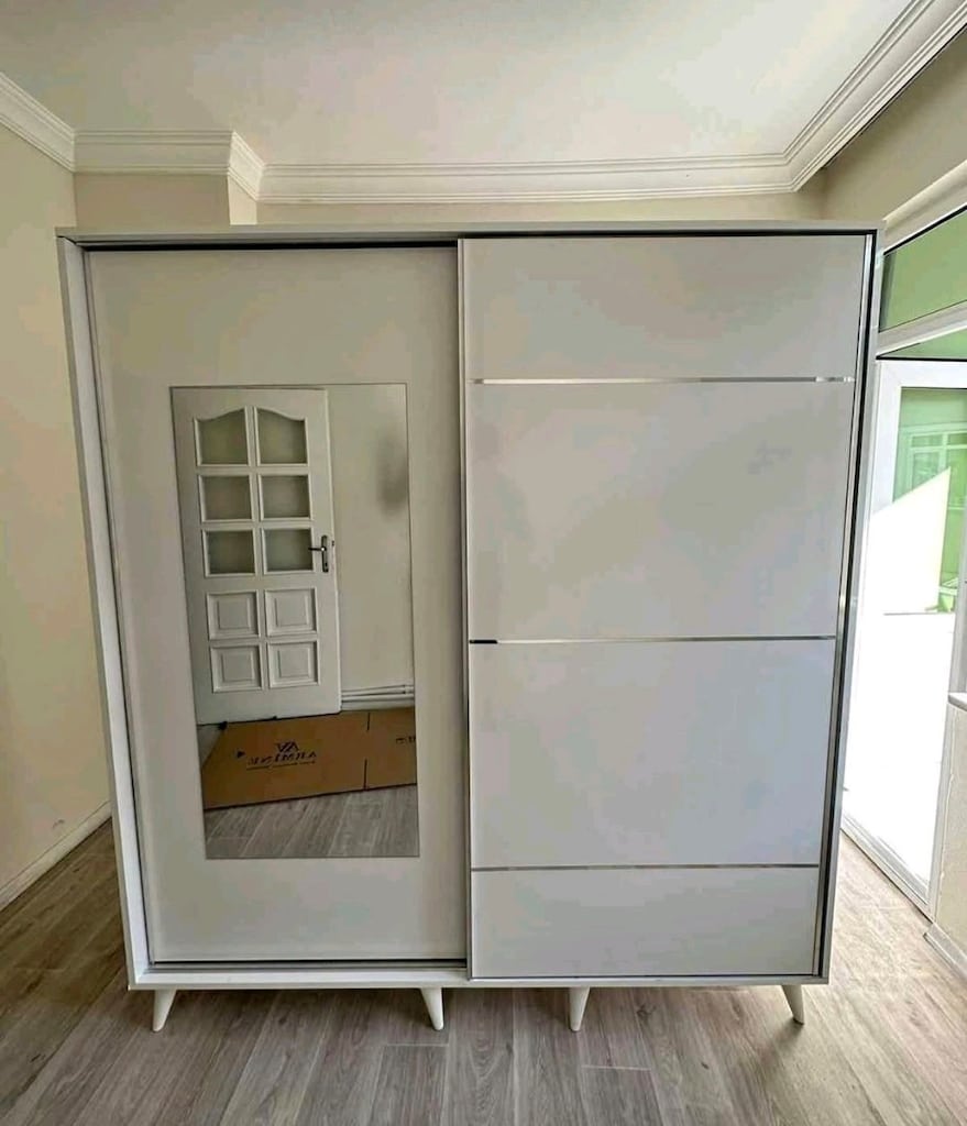 SÜRGÜLÜ DOLAP GARDROP SIFIR ÜRÜNLER KAPIDA ÖDEME İLE HIZLI TESLİMAT - 6