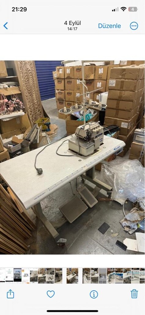 sanayi tipi düz makine ve ovarlok makinesi - 7