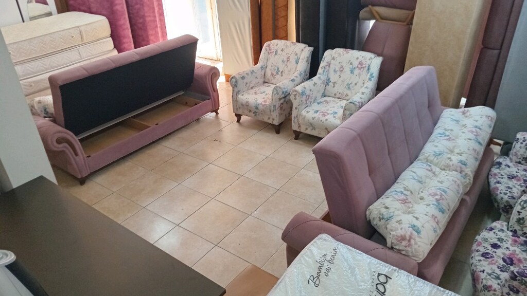 acil satılık koltuk takımı 3 3 1 1 altı sandıklı yatak oluyor tertemiz - 8