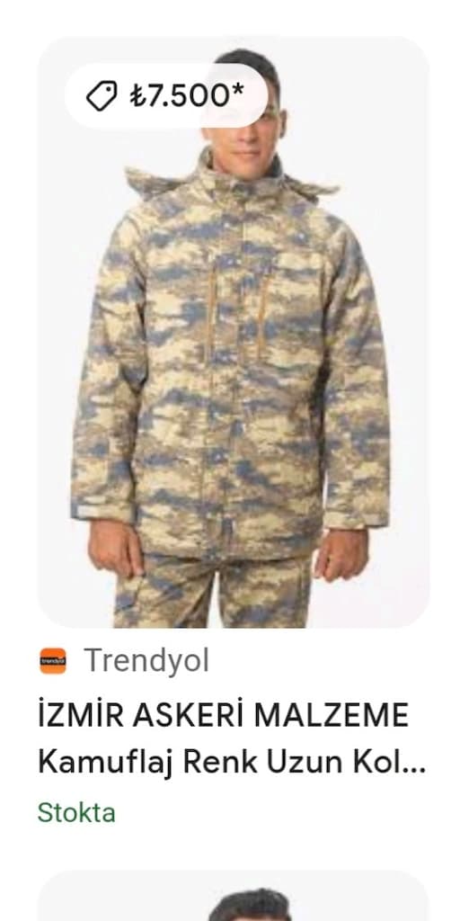 46 50 52 58 beden askeri parka - 2