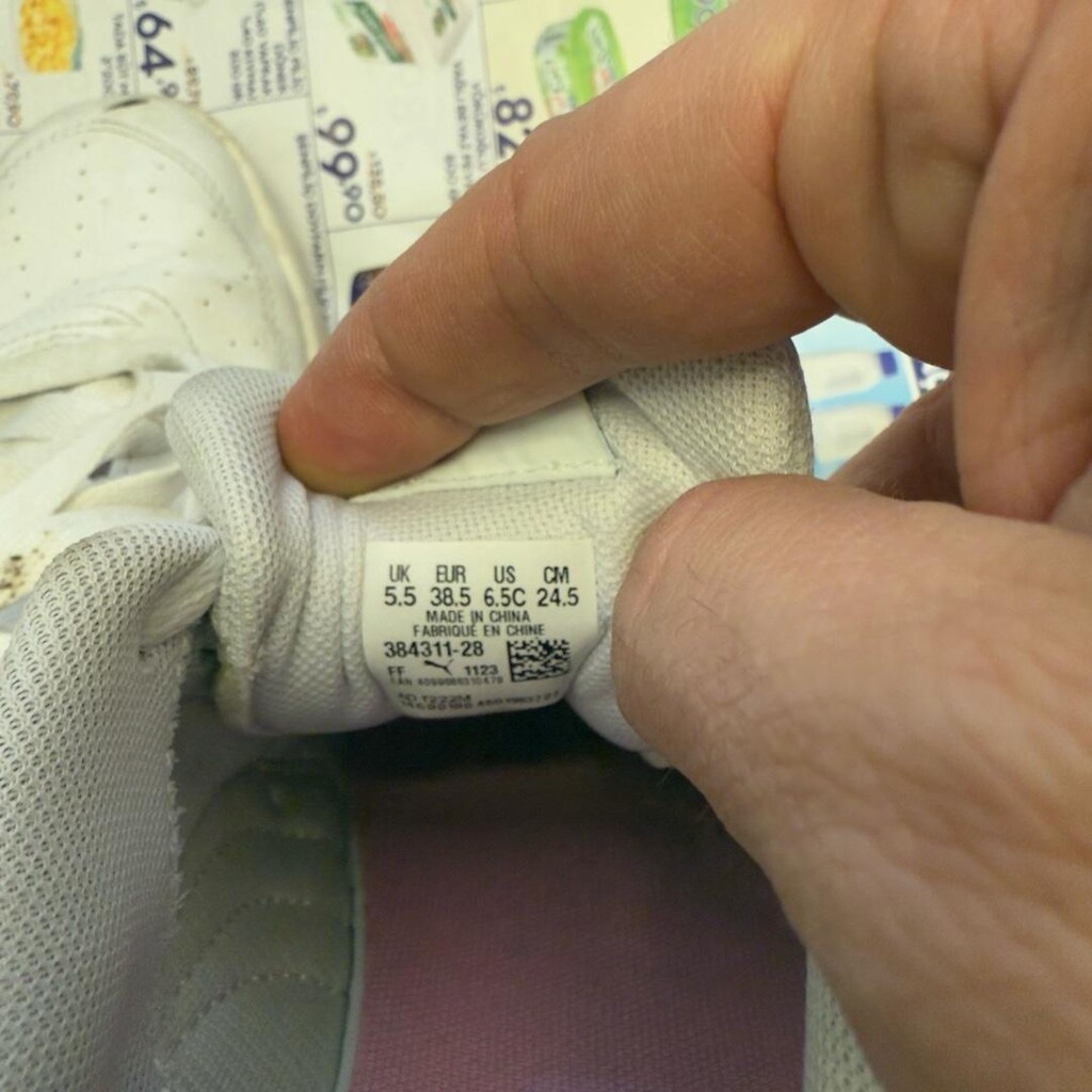 Puma Smash 3.0 Buck Beyaz Kadın Spor Ayakkabı 38.5 no - 6