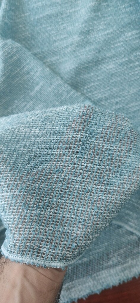 Aqua Mavi dökümlü tül - 2