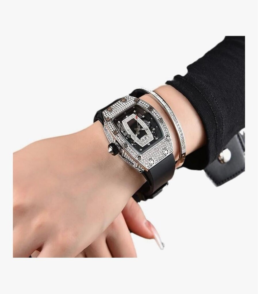 İTHAL/SIFIR/UNİSEX/Richard Mille,Komple Pırlanta Gövde,Titanyum Kasa - 9