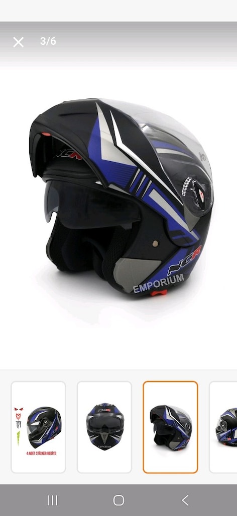 ncr çene açılır kask - 2