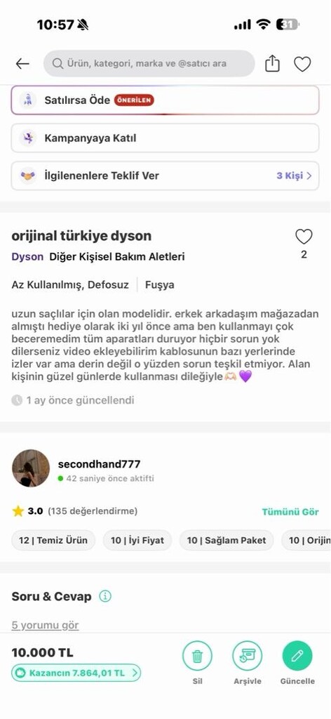 Orijinal Türkiye Dyson - 4