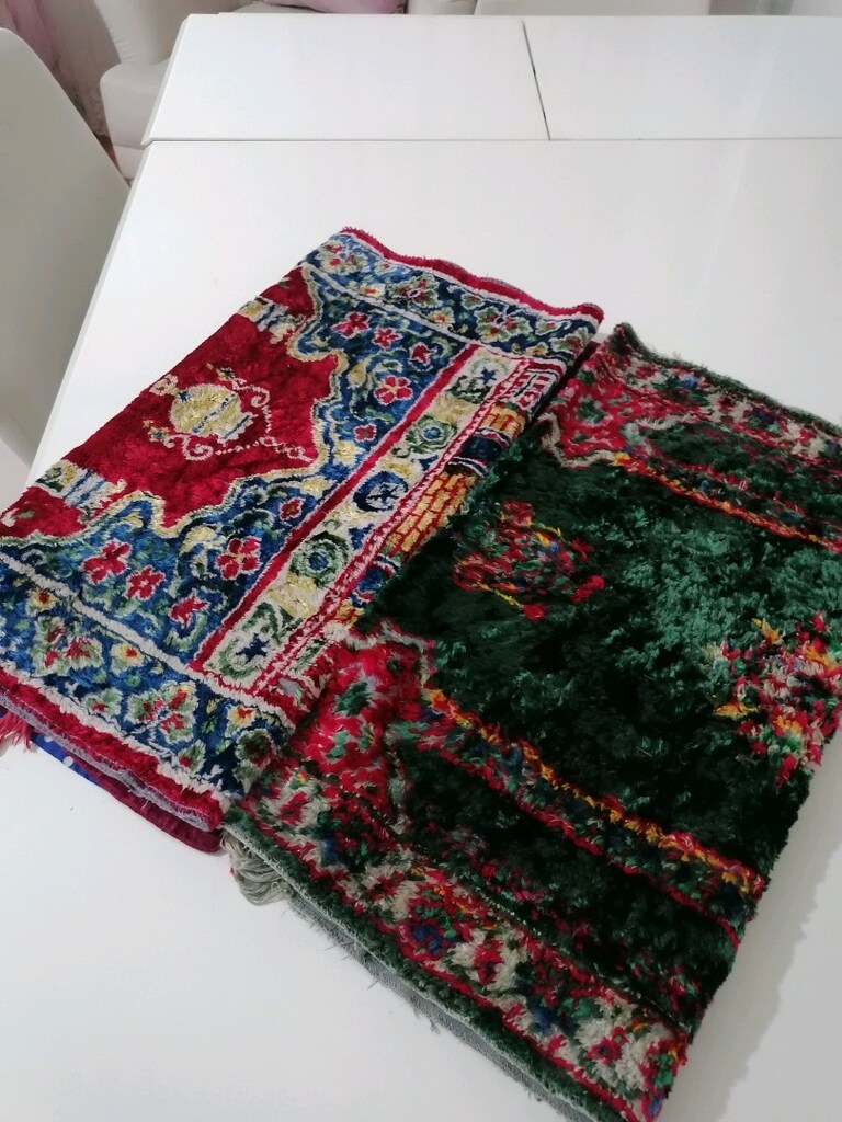 2 adet Vintage örgü Seccade - uyguna - 7