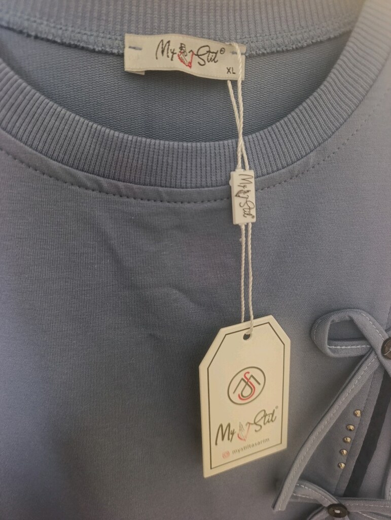 KADIN SWEATSHİRT bağcık kurdela desenli - 2