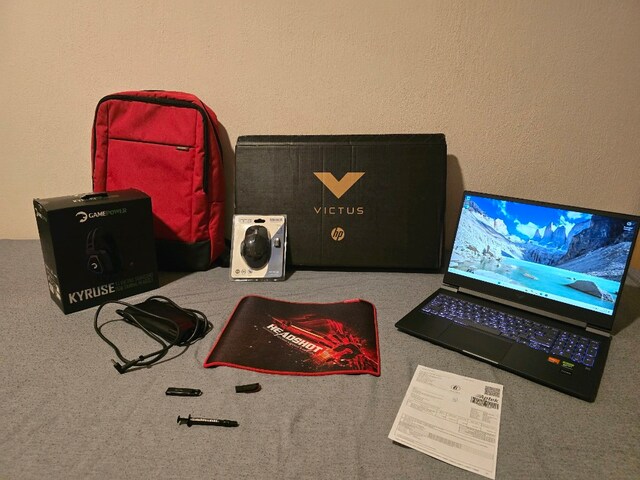 HP Victus 16 Set – RTX 4060 / Ryzen 7 / 32GB DDR5 RAM + Aksesuarlar