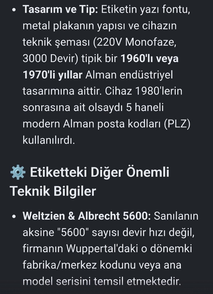 Orjinal Alman malı tezgah üstü taşlama motoru - 15