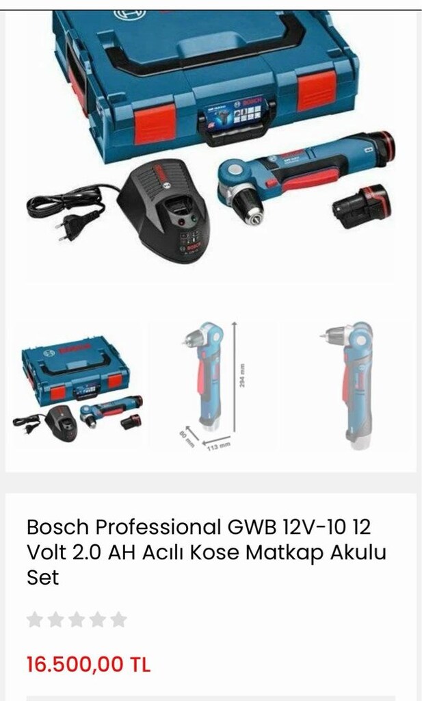 Bosch Professional GWB 12V-10 12 Volt 2.0 AH Acılı Kose Matkap Akulu S - 5