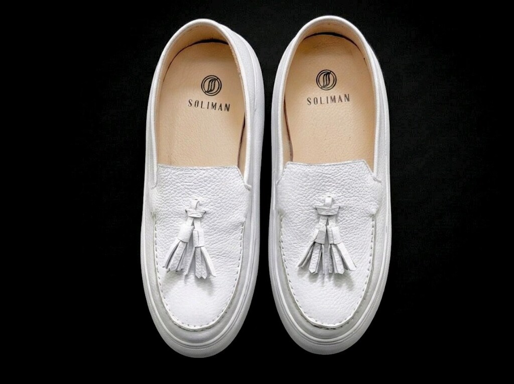 Hakiki Deri Günlük Loafer Beyaz (39-45) Erkek Ayakkabı Yeni - 9