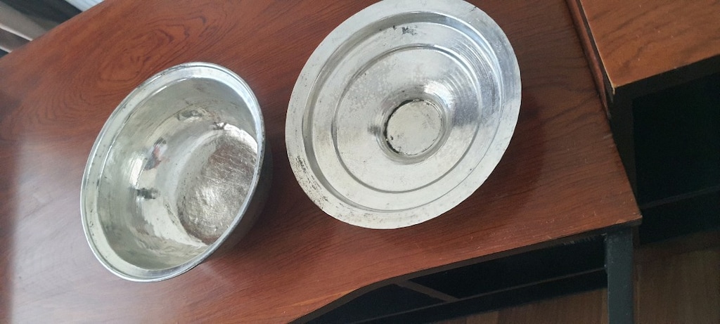 Kalaylı Bakır tencere ve kaşe set - 2