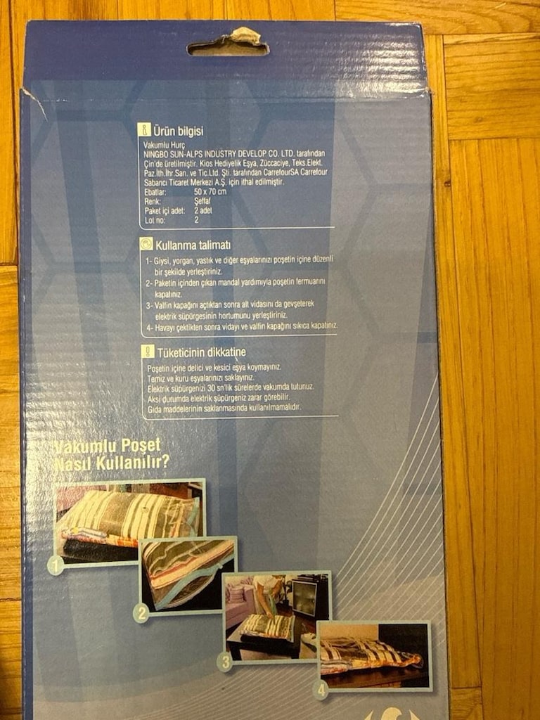 Vakumlu Saklama Poşeti & Hurç Seti – 7 Paket - 2