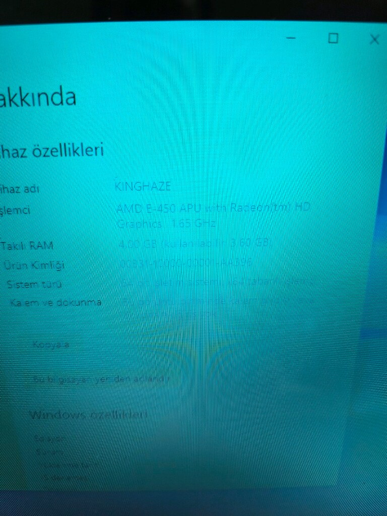 AMD işlemci 4 GB RAM 500 GB Hardisk batarya sağlam - 2