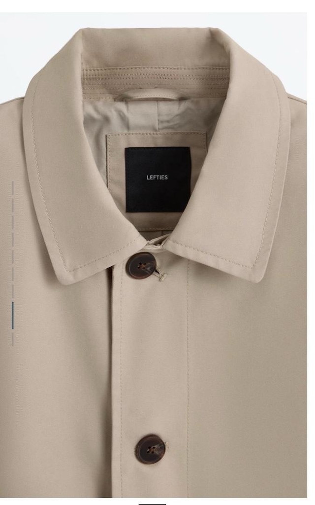 Zara / Lefties Klasik Bej Rengi Trençkot “M Beden” - 8