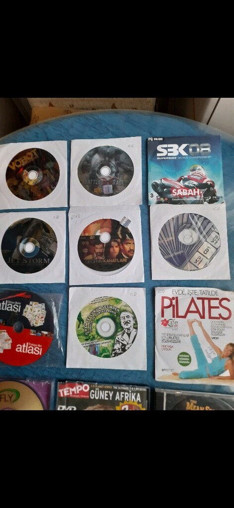 TESLİM YERİ:AKÇAY ADET FİYATI: 20 TL.MUHTELİF DVD - CD. - 3