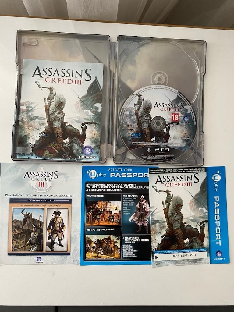 Assassins Creed 3 Steelbook ps3 oyun - 3