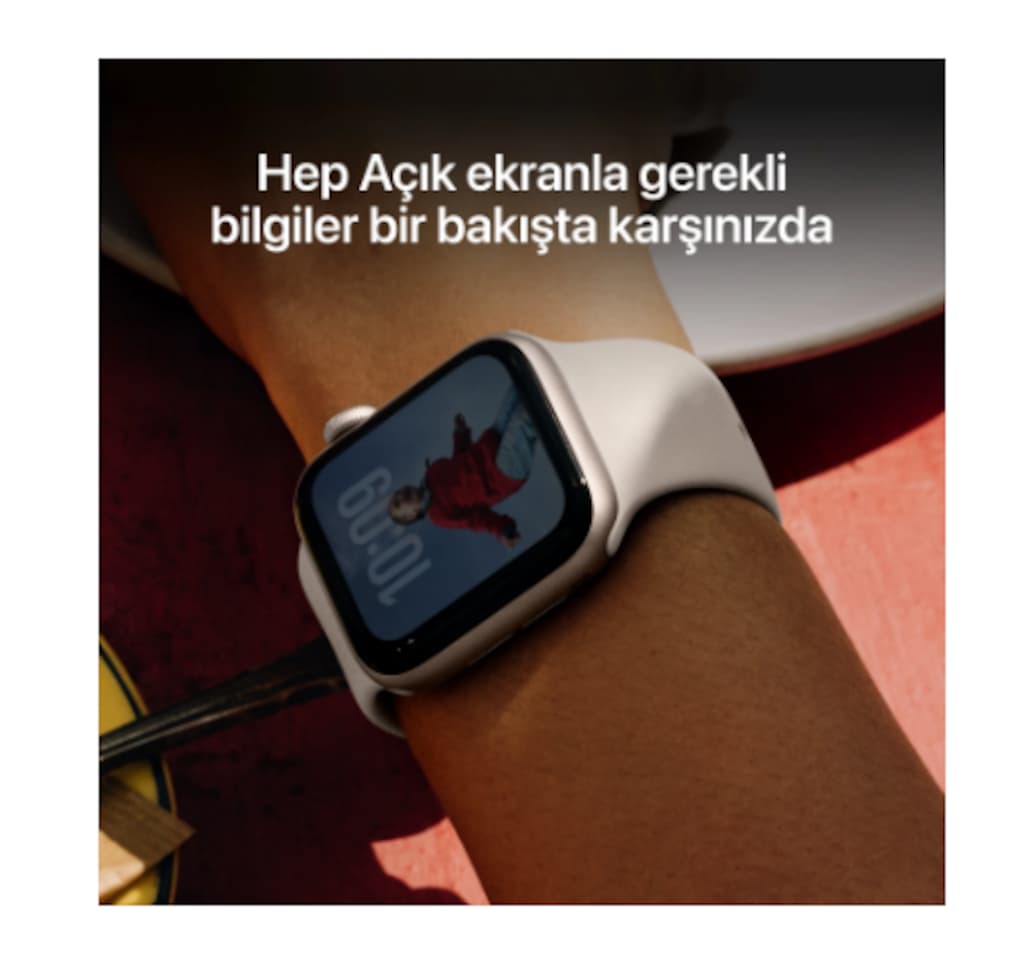 Apple Watch SE 3 GPS 40mm Alüminyum Kasa ve Spor Kordon Akıllı Saat - 4