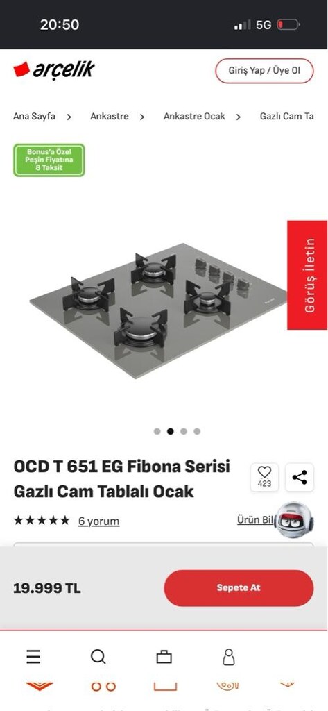 Arçelik ankastre set - 3
