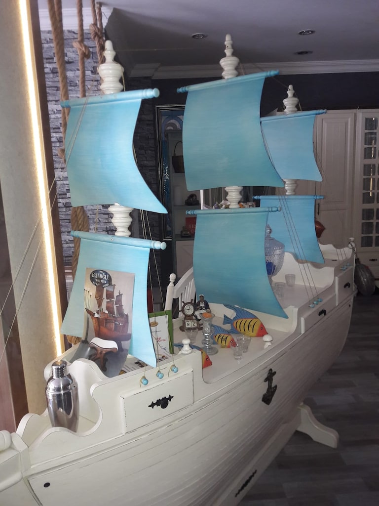 GEMİ BAR AHŞAP ŞARAPLIK BAR - 6
