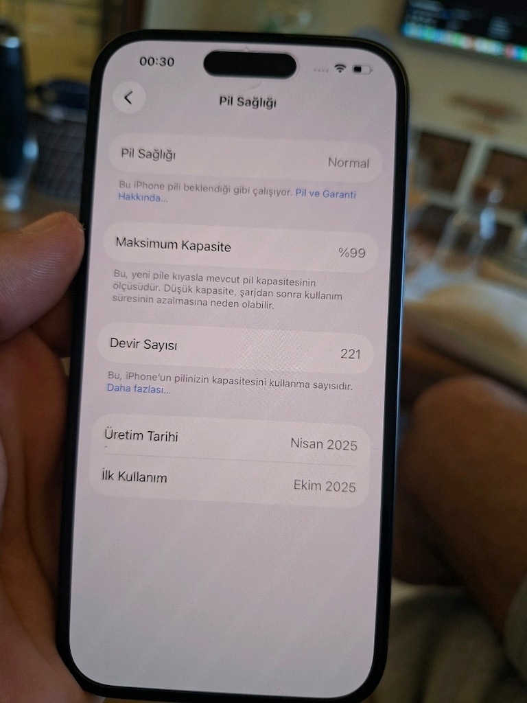 IPHONE 16 128GB SIYAH TERTEMIZ KILIFLARI ILE - 7