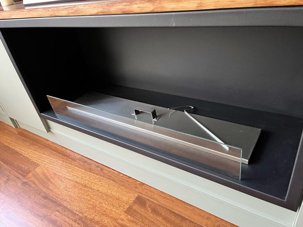 Korflame Ankastre Bioethanol Şömine 120cm Özel Kasalı - 3