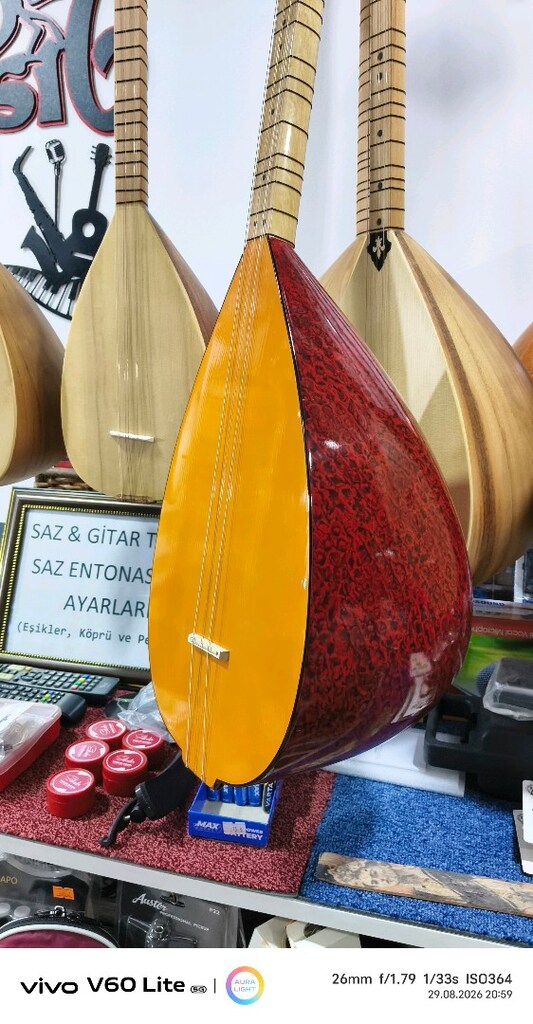 KISA SAP RİTİMLİ FİSHMANLİ SAZ BAĞLAMA TEK FİYAT - 2