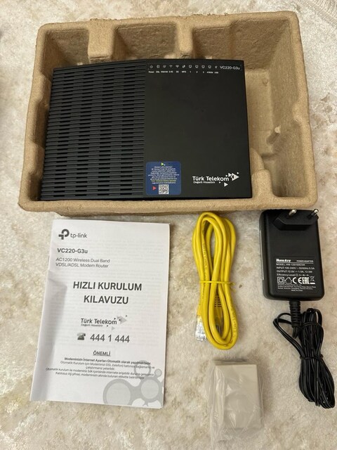 TP-Link VC220-G3U 5ghz Ac 1200 WirellesDual Fiber-Vdsl2 Modem