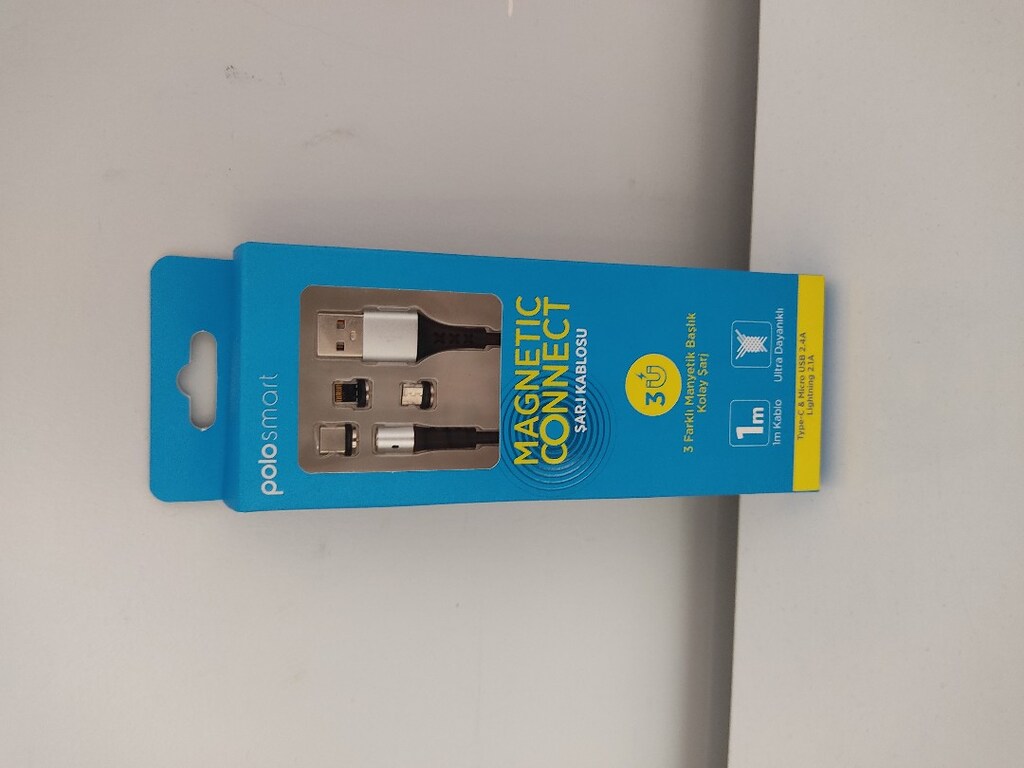 Polosmart PSM62 3 Çıkışlı Manyetik Şarj ve Data Kablosu - 5