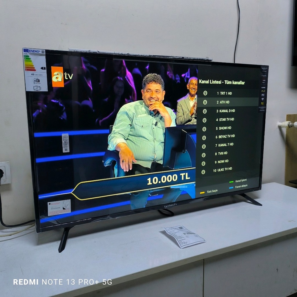 Botech 110 Ekran Sıfır Android LED TV kutusunda - 18