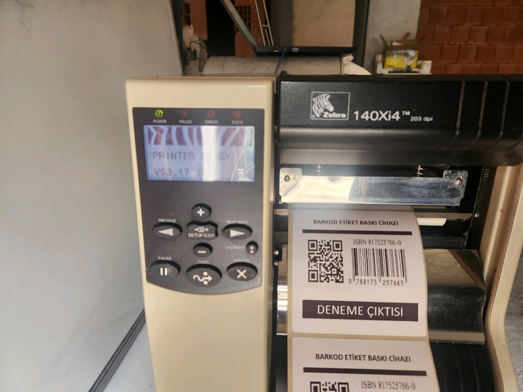 zebra endüstriyel etiket yazıcı MÜKEMMEL DURUMDA - 5