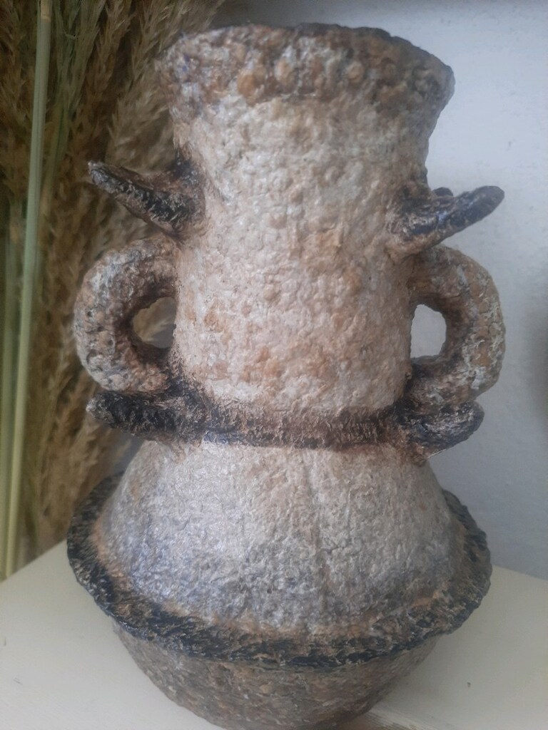 Wabi Sabi El Yapımı Antik Vazo - 8